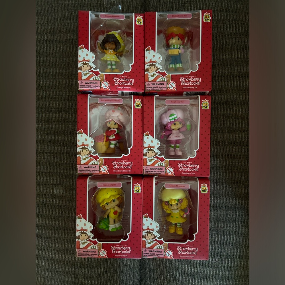 Lot of 5 Strawberry Shortcake  NEW 40th Anniversary Mini Figurine TLS